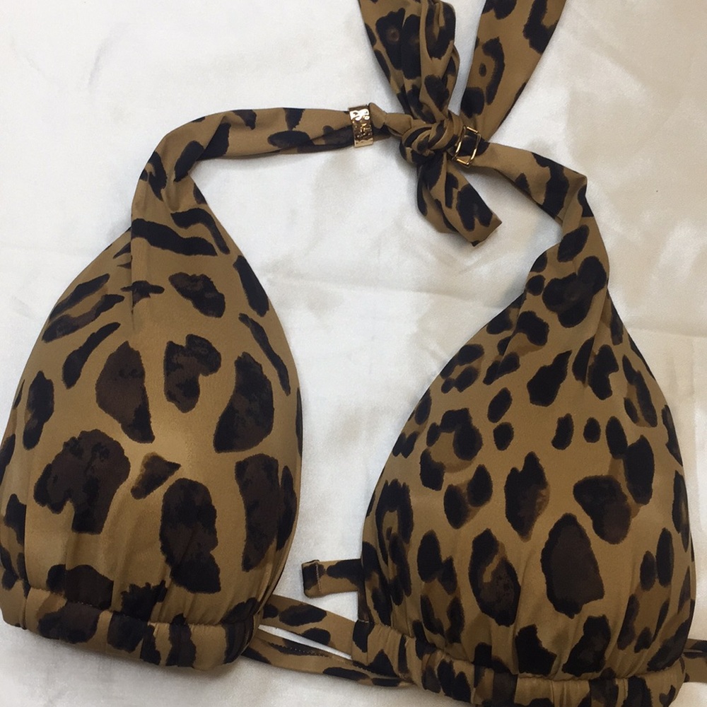 Lauren Ralph Lauren Women's Leopard Bikini Top - Picture 5 of 6